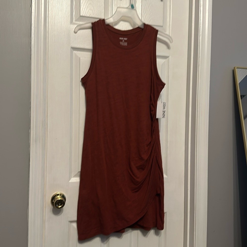 Women’s Nine West Sleeveless with Side Rouche NWT Dress Size: XL
